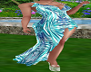 Tropical Dress -Blue