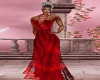Lace Evening Gown Red