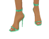 Green Strap heels