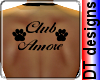 Club Amore back tattoo