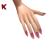 Nails Pink Shiny
