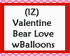 Bear Love With Balloons
