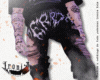 ripped pants / black