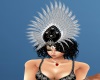 b/w showgirl headdress