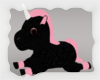 Plush Unicorn Black pink