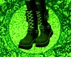 Green Combat Boots