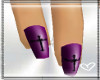 *IL* Purple Cross Nails