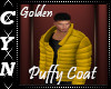 Golden Puffy Coat