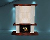 Marble & Wood Fireplace