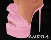 Fur Pink Sandals