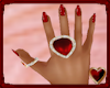 Te Red TearDrop Ring