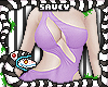 Cut Out Dress Lilac