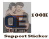 Gillettes 100k support
