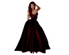 ruby red ball gown