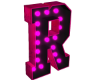 R HOLO PINK LETTER SIGN