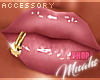 M! Lip Ring Gold - Right