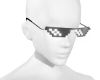 Realistic pixel glasses