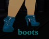 teal ankle boot
