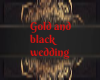 black and gold table