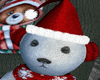 Singing Xmas Bear RED