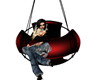 Red animated swing