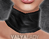 V| Black Leather Choker