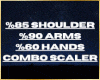 85 Shoulder 90Arm 60Hand