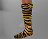 Tan Tiger Stripe Socks TALL (F)
