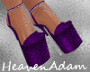 Glittery heels purple