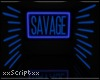 SCR. Savage Blue Neon