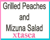Peach n Mizuna Salad