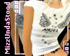 *M*Angel Wings Tee-White