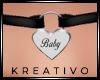 K! Baby collar w. leash