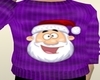 Santa Purple Sweater M