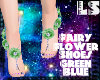 Fairy Flower Green Blue