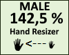 Hand Scaler 142,5% Male