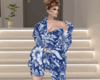 Blue floral short V1