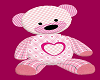 Bear w Heart Pink Toy