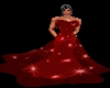 red fancy ballgown