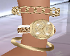 Gold Watch n Bracelets