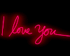 Pink Red I Love You Neon