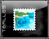 lite blue Rose Stamp