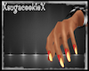 xSCx gold red swirl nail