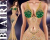 B1l Gold Green Gown