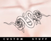 Rose Serpent Chest Tatto