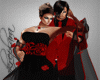 AL)Diana red-black suit
