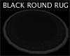 ROUND BLACK GREY RUG