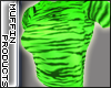 [m] Zebra Green Neon Tee