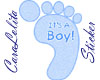 It's A Boy Footprint