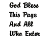 Black God Bless  Page